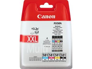 Μελάνι εκτυπωτή Canon CLI-581 XXL Multipack Black/Cyan/Magenta/Yellow 1998C005